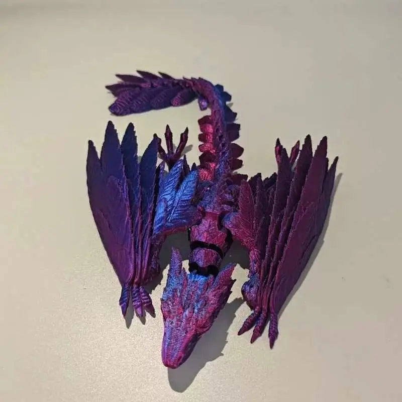 3D Printing Flying Dragon for Office Decoration, Creative Home, Porch, Car Craft Props, Landscaping Gift, Joint Feather