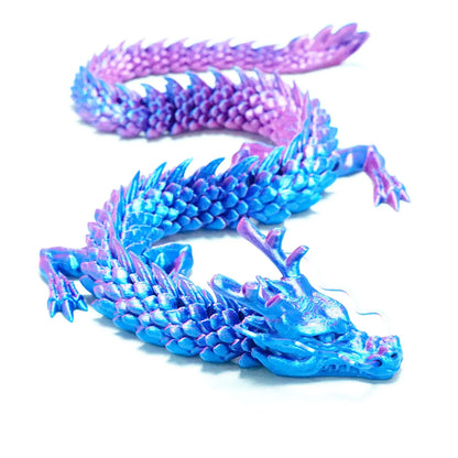 3D printing of Chinese dragon Body joints allows for free movement Home decoration Desktop decoration Creative gifts