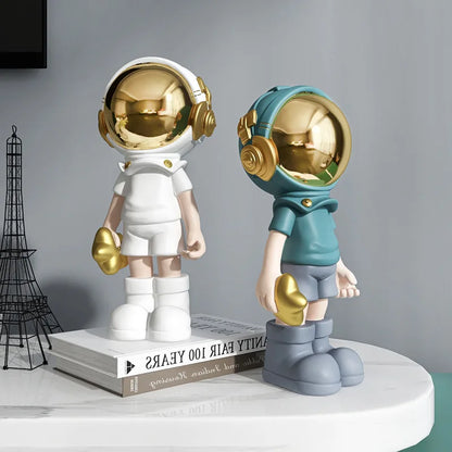 ARTLOVIN-Creative Resin Cartoon Astronaut Statues,Home Decoration Figurine,Desktop Decor Sculpture,Nordic Indoor Ornaments,Gifts