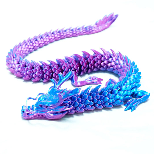 3D printing of Chinese dragon Body joints allows for free movement Home decoration Desktop decoration Creative gifts